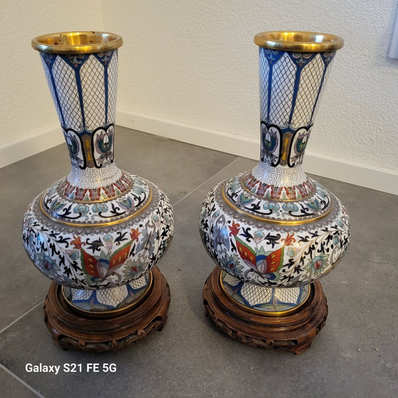 Vasi & Recipienti: Rare Paire de Vases Chinois "Jingfa" - Triple Certification – Usato da Blonay venduto da tam_zx7g