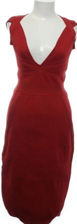 Elegantes rotes Strickkleid Gr. L für besondere Anlässe
