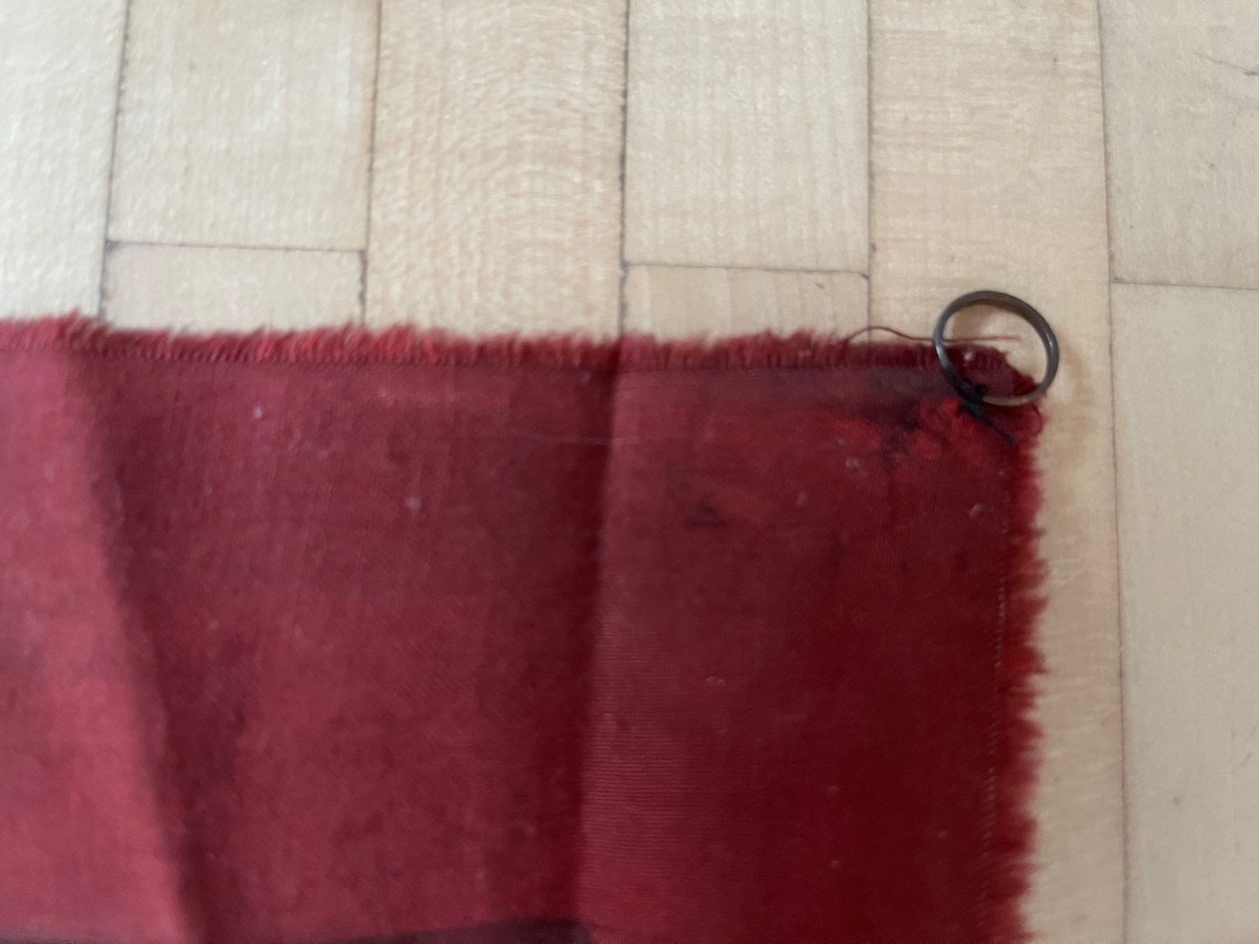 Foto & Immagini: Dekoratives Batik- Bild Riegelhäuser-Dorf mit Aufhängern – Usato da Winterthur venduto da 1956ingi 6