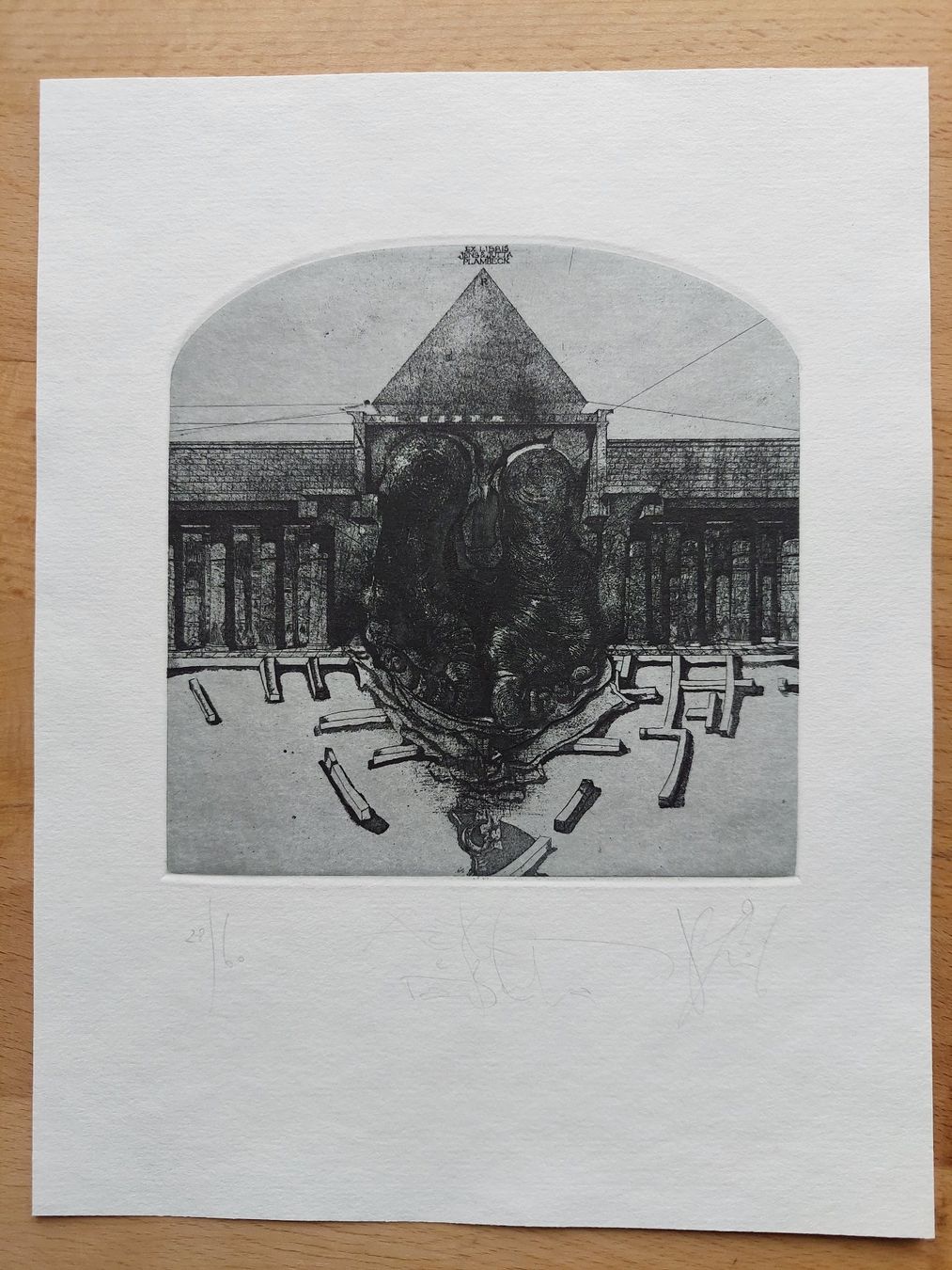 Dipinti: Exlibris Ivan Rusachek - Original Radierung signiert – Usato da Obfelden venduto da Exlibris-Art