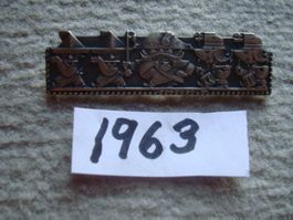Basler Fasnachtsplakette 1963 Silber