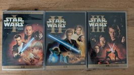 Star Wars DVDs Episode I-III (Gebrauchter Zustand)
