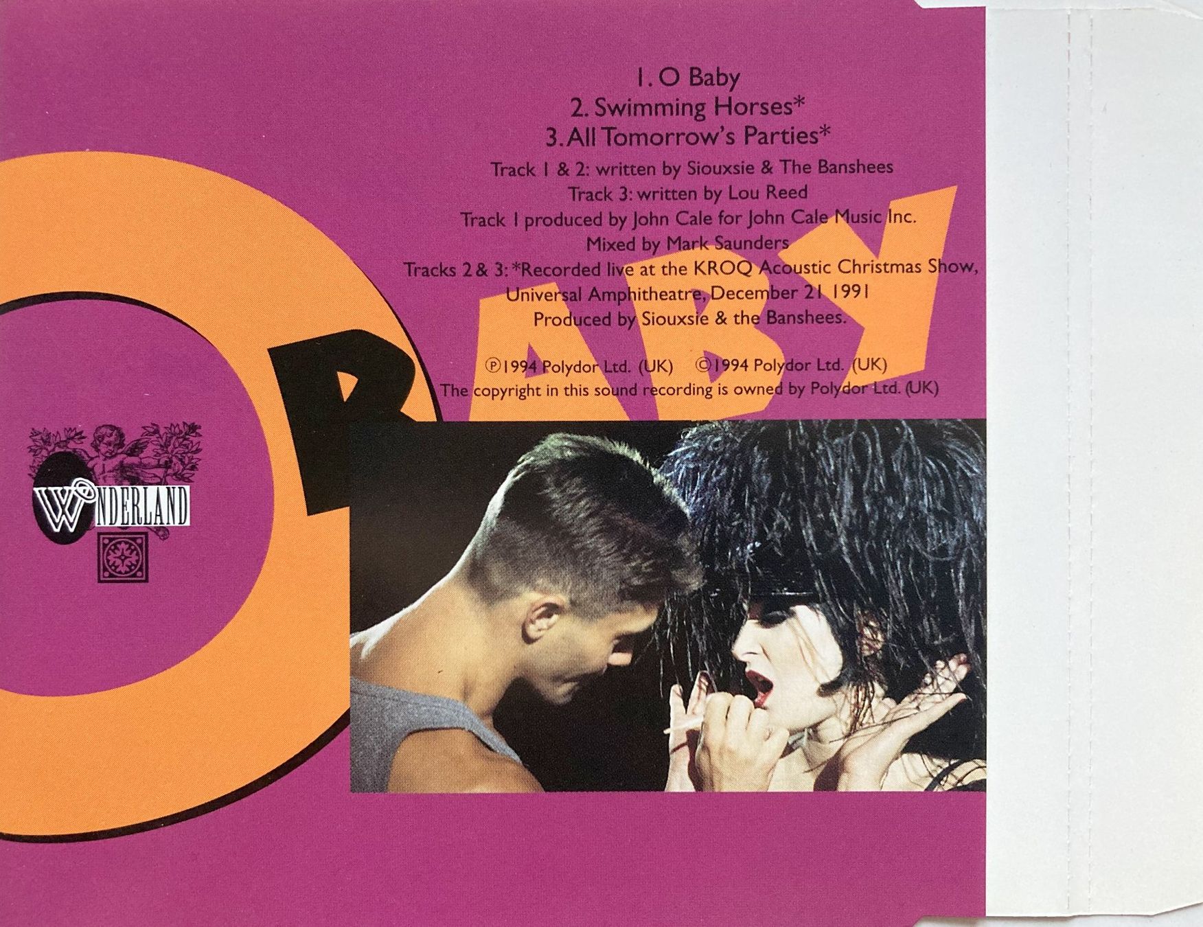 CD: SIOUXSIE & THE BANSHEES - O BABY – Usato da Bottens venduto da hotter-than-hell 1