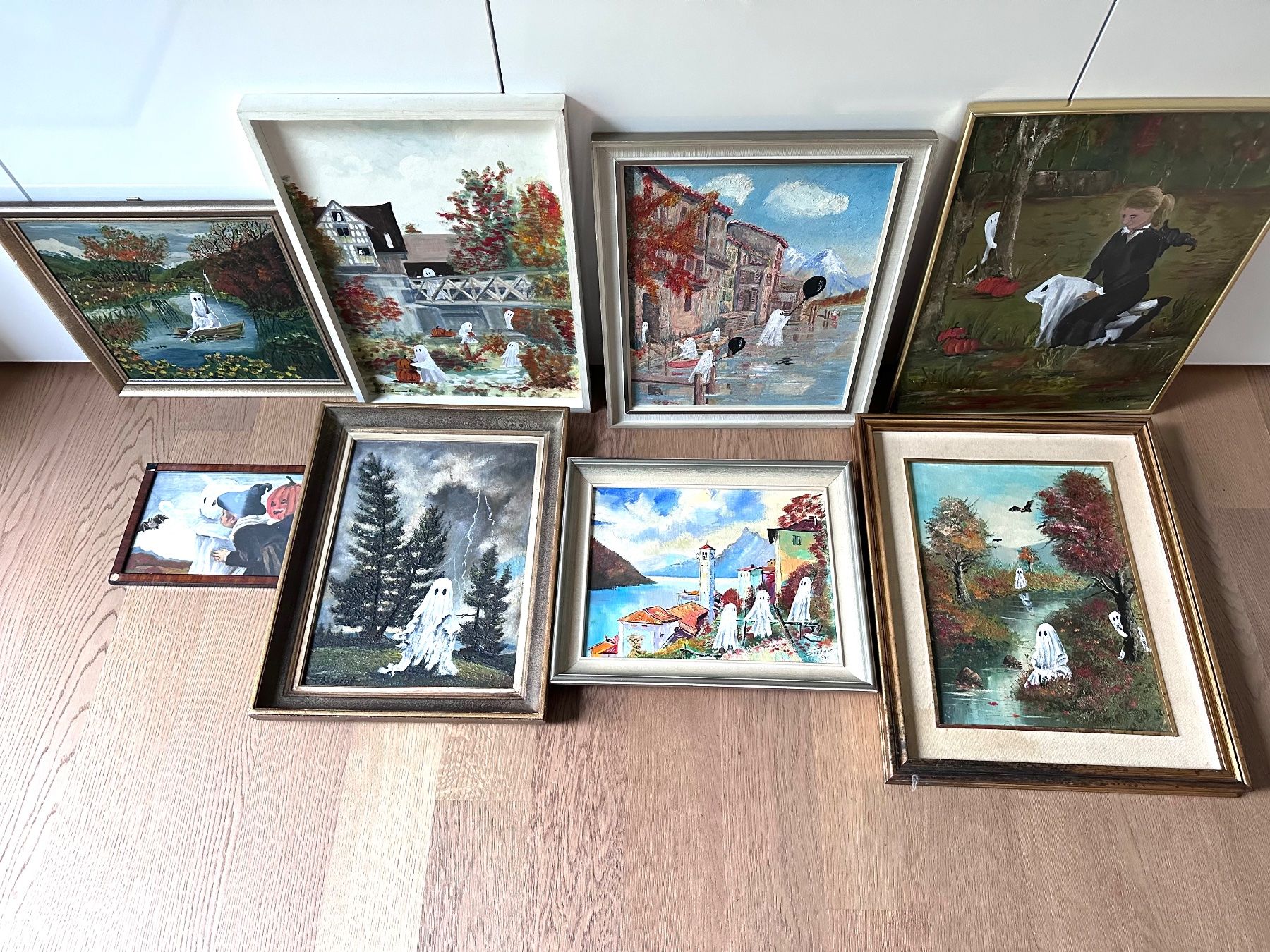Tutte le decorazioni: Thrifted Ghost Gemälde Herbst/Halloween Dekoration – Nuovo (secondo la descrizione) da Obfelden venduto da RichardS. 4