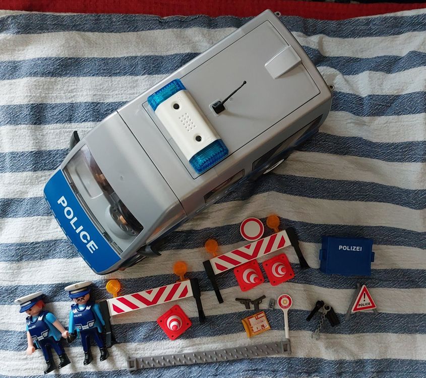 Playmobil Polizei Bus mit Strassensperre | Kaufen auf Ricardo