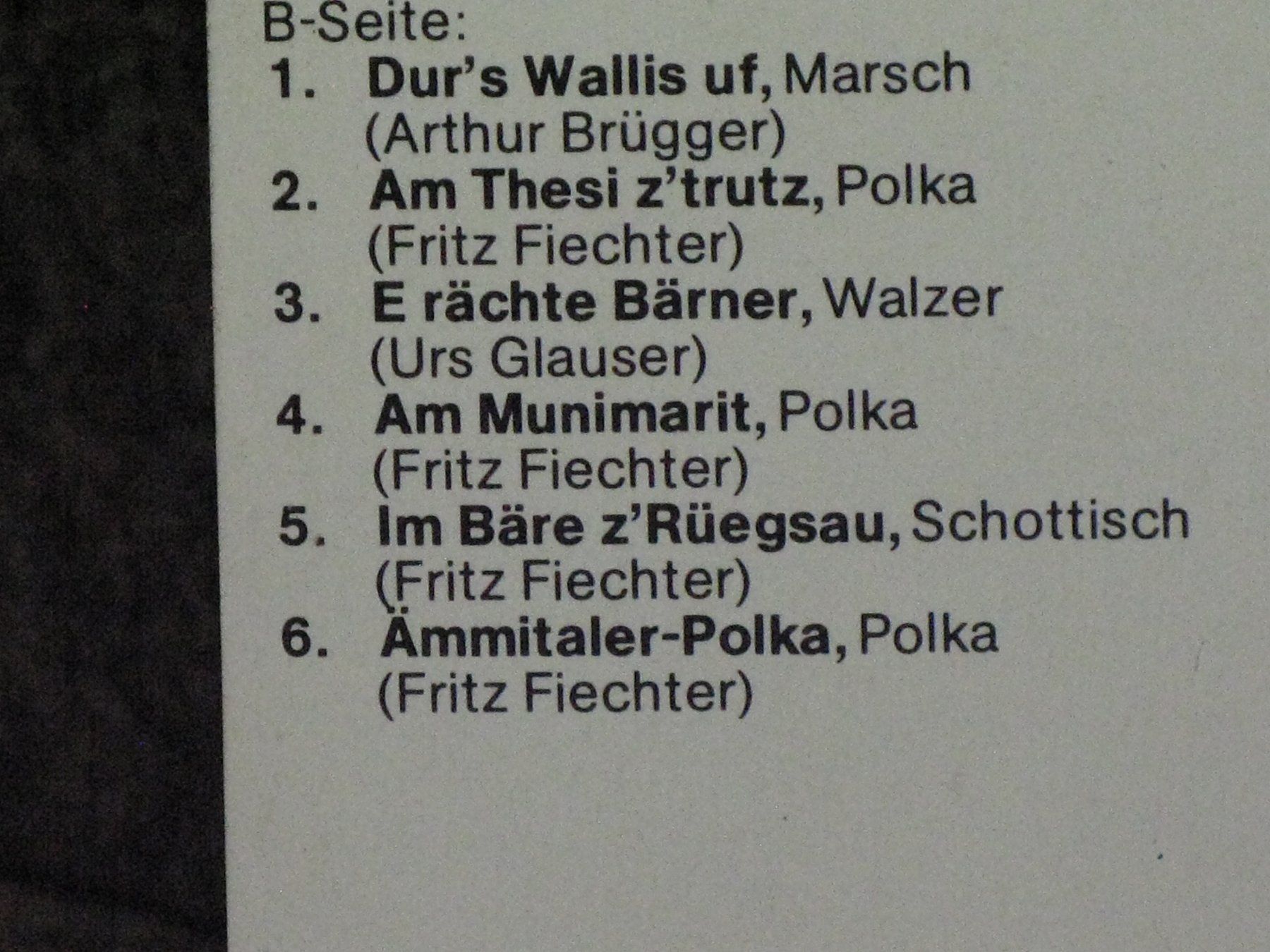 Musicassette: Schwyzerörgeler   Muniberg  Aarwangen – Usato da Langnau i. E. venduto da gf2_29jt 2