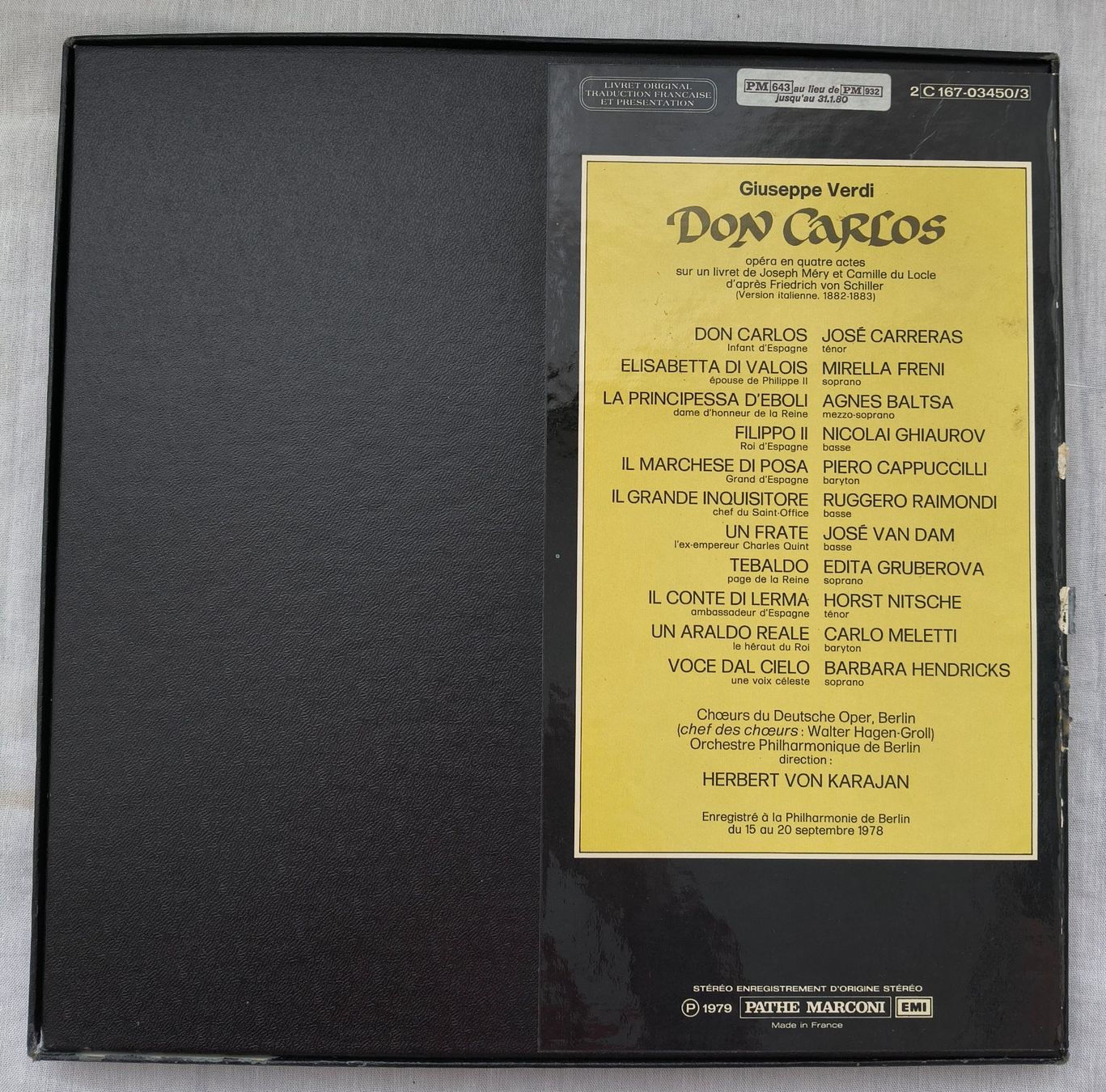 Dischi in vinile: Plattensammlung "VERDI - DON CARLOS" – Usato da Binningen venduto da mar_2jlr 1