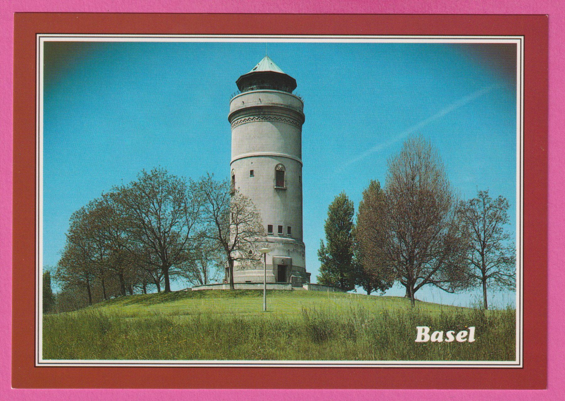 Cartoline postali: Basel Wasserturm Bruderholz – Usato da Einsiedeln venduto da dillie