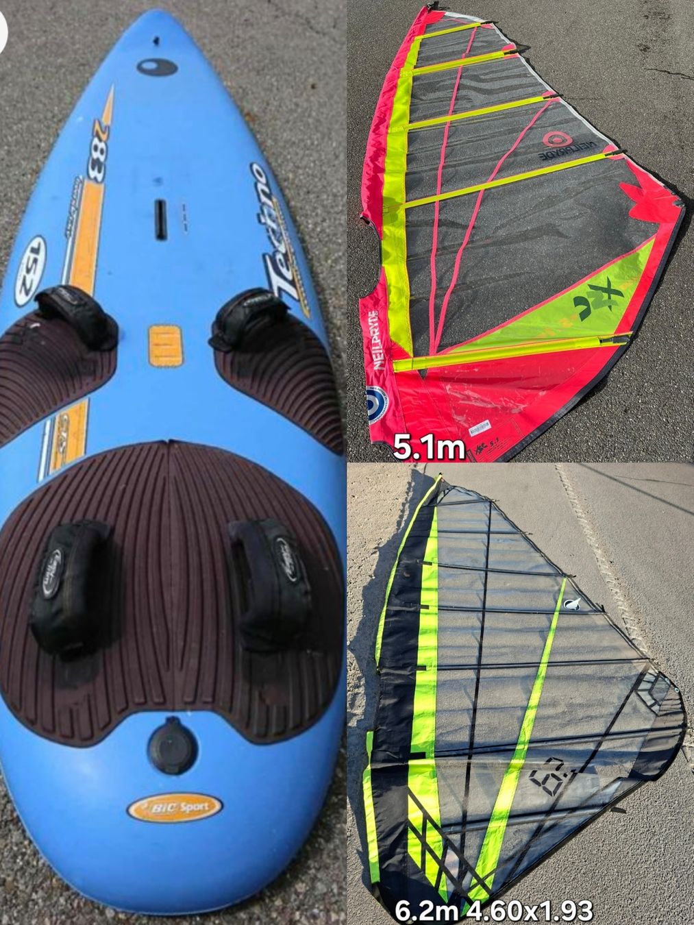 Bic Surfboards & Schwimmbrette: Bic Windsurfboard komplett  – Gebraucht aus Fällanden von Nmustang