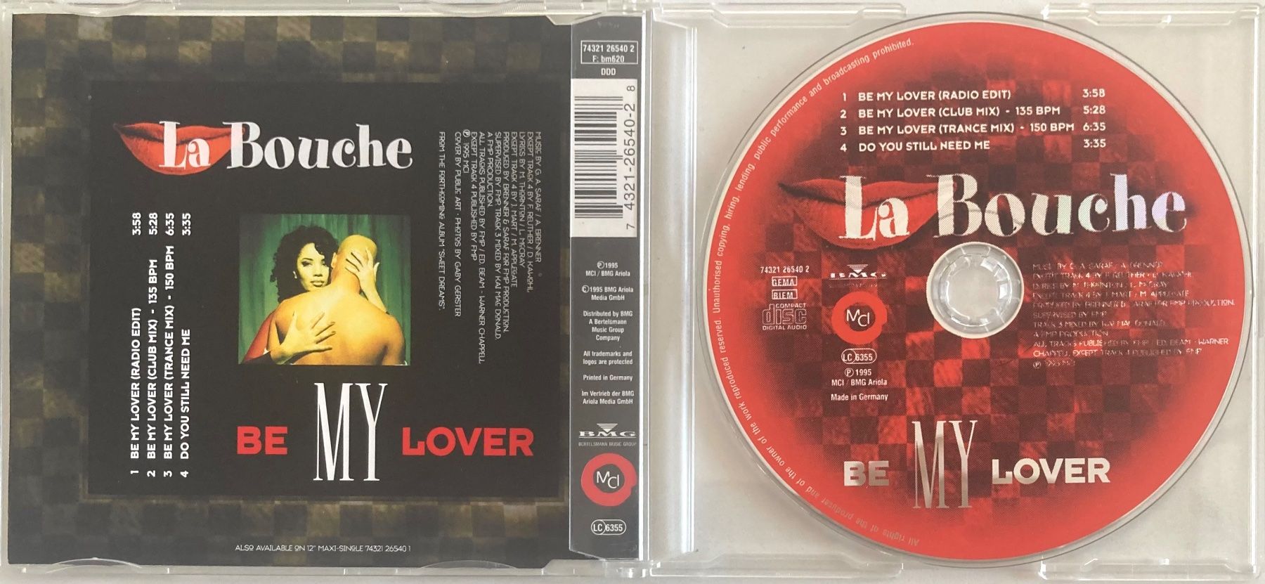 CD: LA BOUCHE - BE MY LOVER – Usato da Poliez-Pittet venduto da Newtown-Records 1