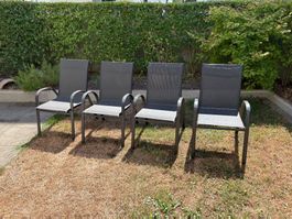 4x Gartenstühle