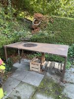 Grilltisch verrostete optik