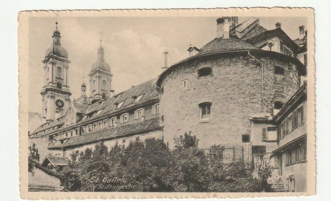 Ansichtskarten: 1916, St. Gallen, Stiftskirche, Selten Ansichtskarten – Gebraucht aus St. Gallen von Ricardo_Deals