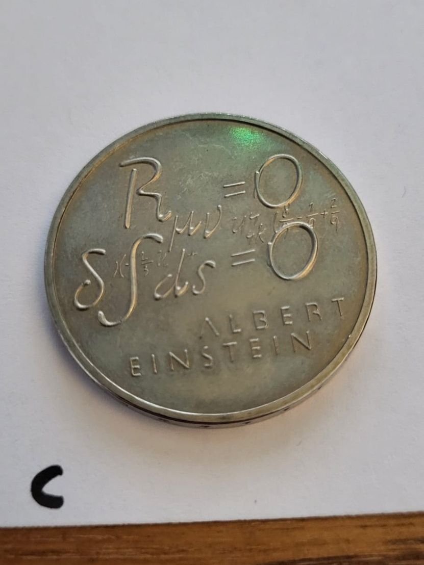 Tutti le monete: 5chf commémorative 1979 - Albert Einstein – Usato da Genève venduto da Naheu 1