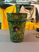 Bütte - Schirmständer mit Bauernmalerei