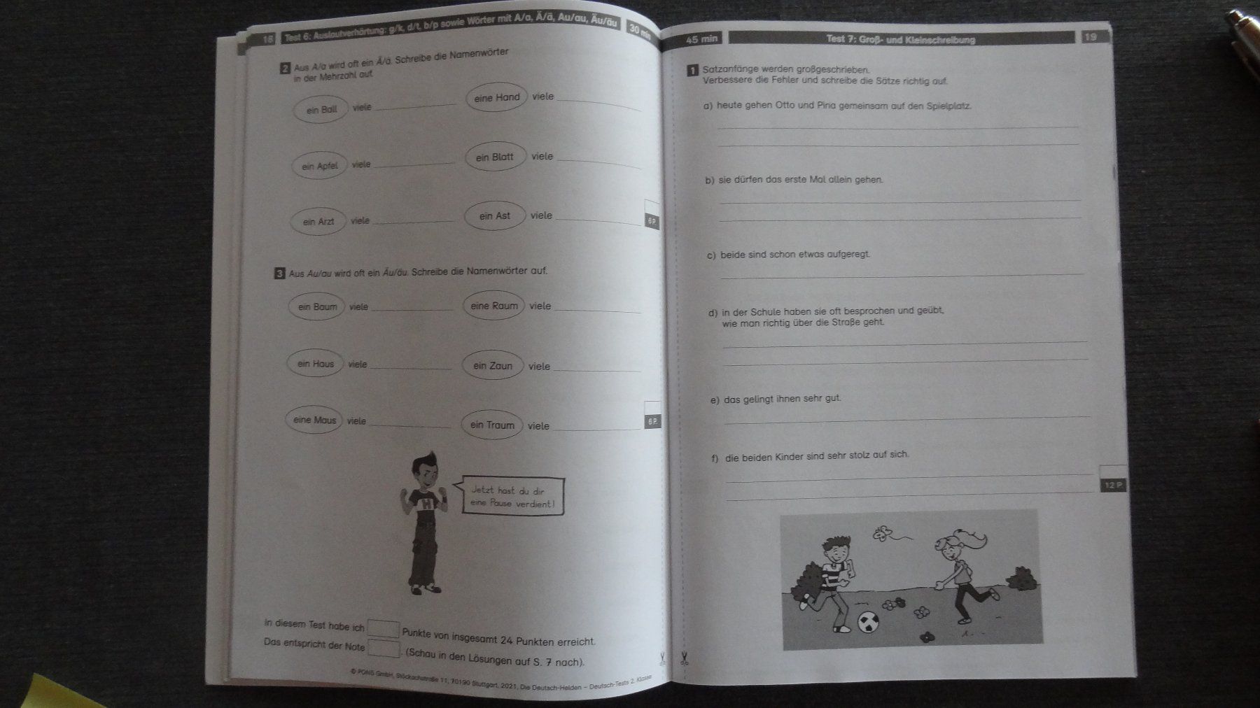 Libri: Deutsch-Tests 2. Klasse, Klett, Top Zustand – Usato da Gontenschwil venduto da regentag 2