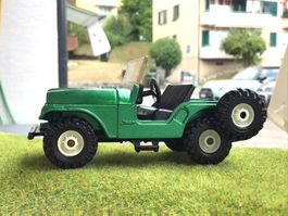 Jeep Willys Metallgrün CORGI guter Zustand