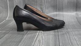Gabor Leder Pumps - 37 - blau / schwarz