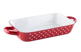 RIESS Emaille Auflaufform Gratinform Pünktchen 26x17 cm