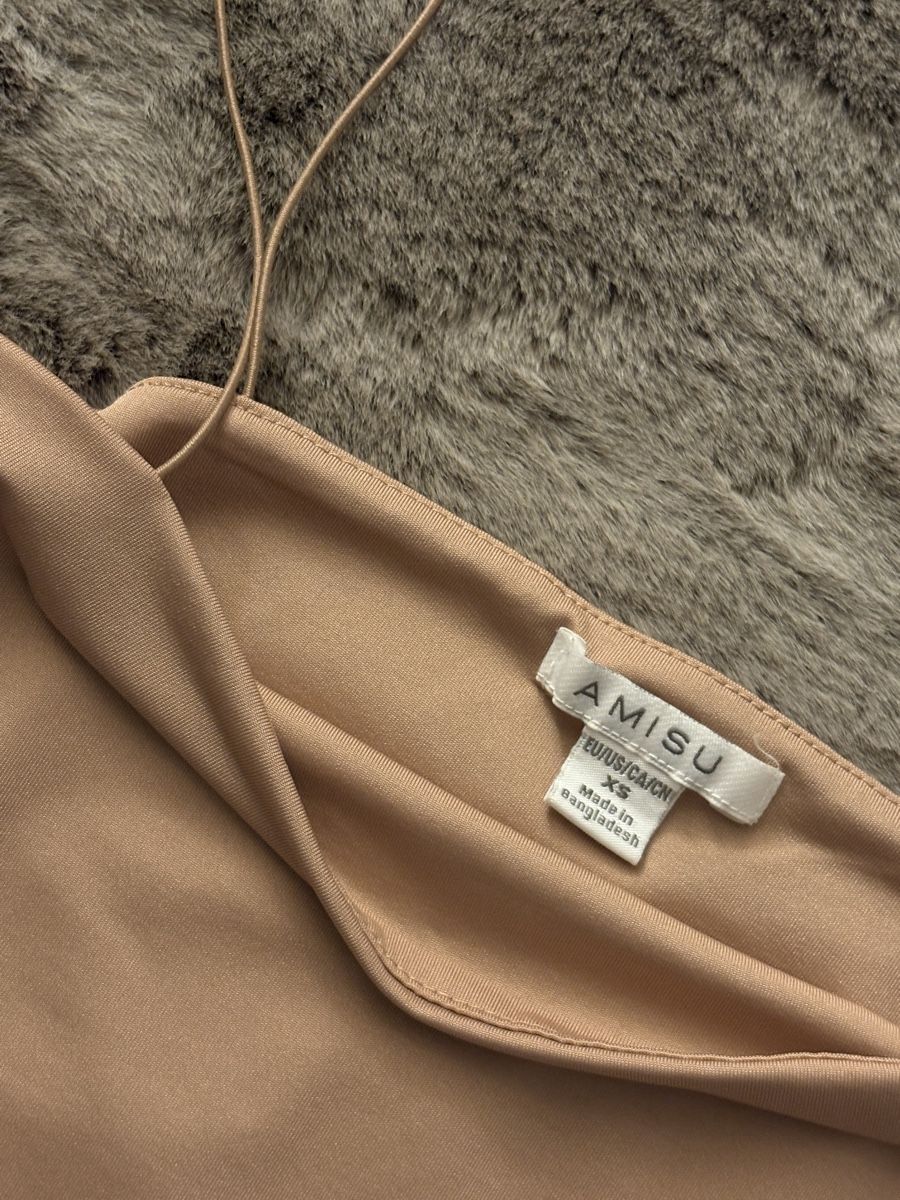 Camicette, T-shirt & Top: Sommer Top mit Spaghetti Träger Beige – Nuovo (secondo la descrizione) da Meilen venduto da vivi2377 1