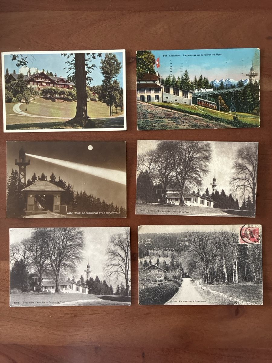 Cartoline postali: 7 Ansichtskarten Schweiz von Chaumont NE – Usato da Oftringen venduto da Cla.vD.74 2