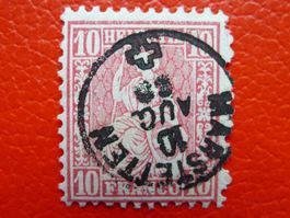 1866, Nr.38 mit Fingerhut-Stempel: MÄRSTETTEN (TG)