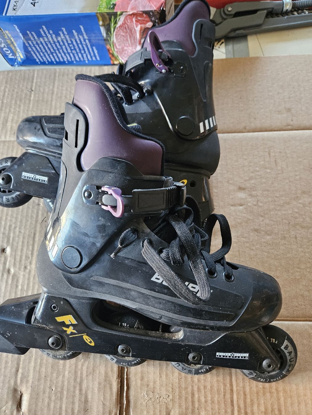 Pattini in linea & Pattini a rotelle: Bauer FX 7 Inline Skates, Inlineskates, Rollschuhe, Gr. 40 – Usato da Oberburg venduto da znas