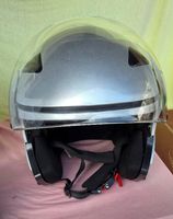 Motorradhelm, silber Grösse XL, mit Visier, guter Zustand
