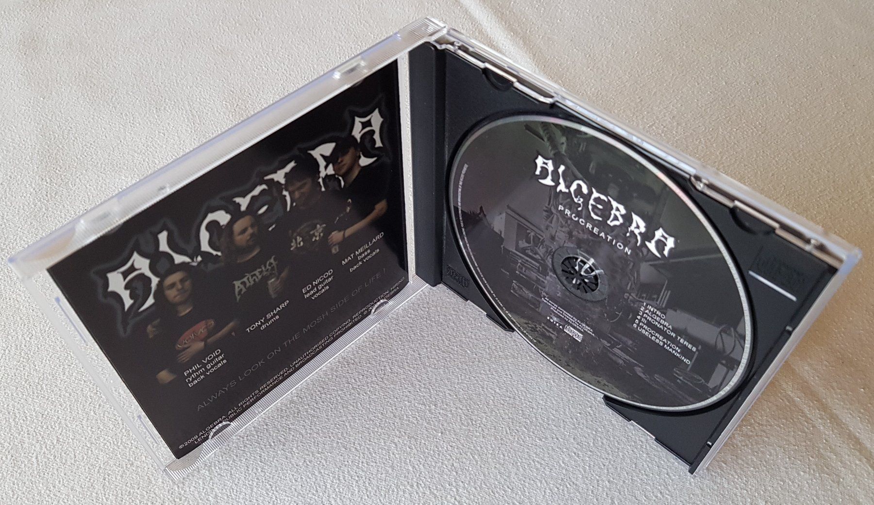 CD: Algebra - Procreation - CD - 2009 - Switzerland First Press – Usato da Uster venduto da Zardodel 3