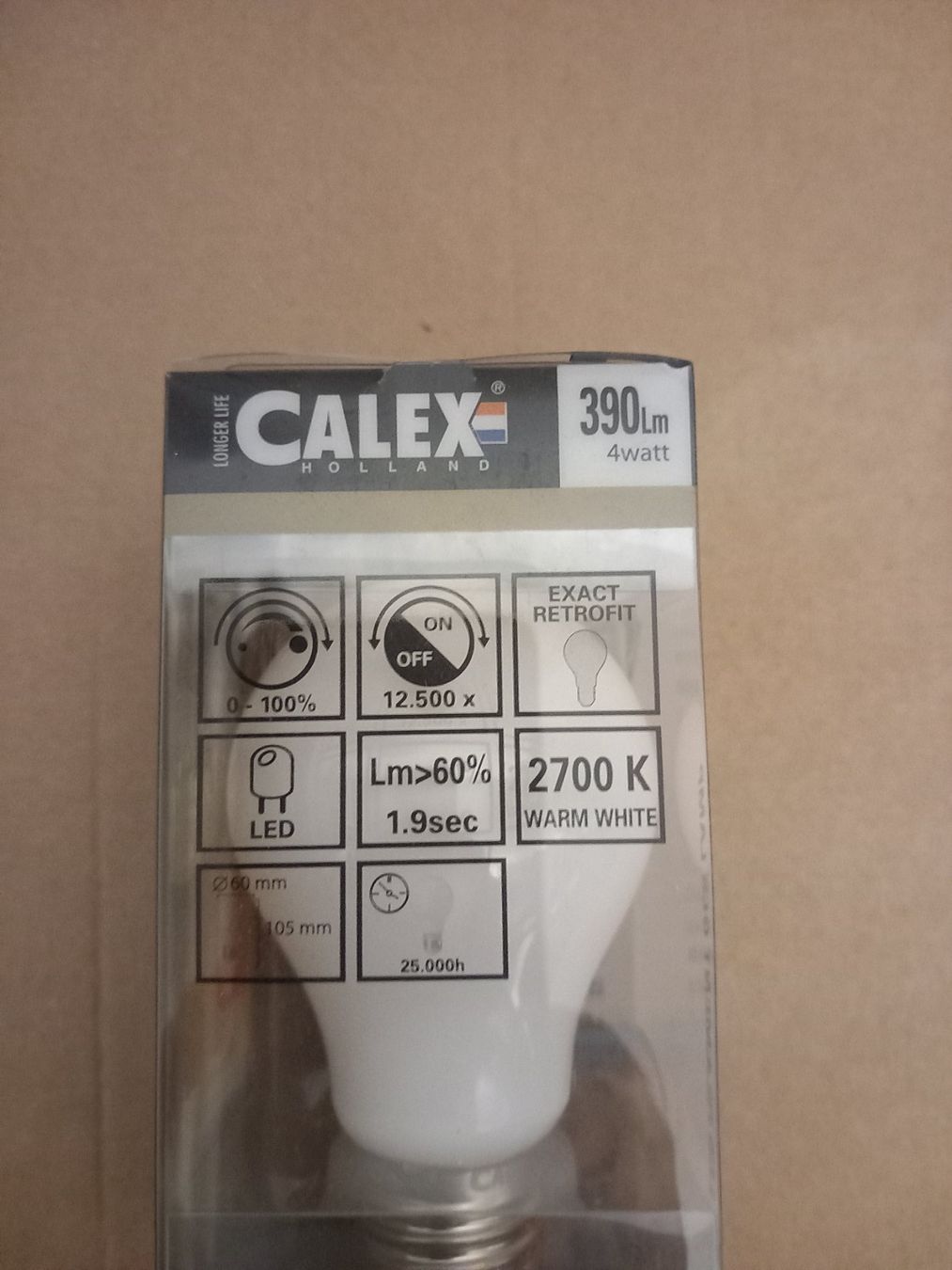 Lampen: LED Lampe E27 4W filament 2700K dimmbar – Neu und originalverpackt aus Thun von Beroshop 1
