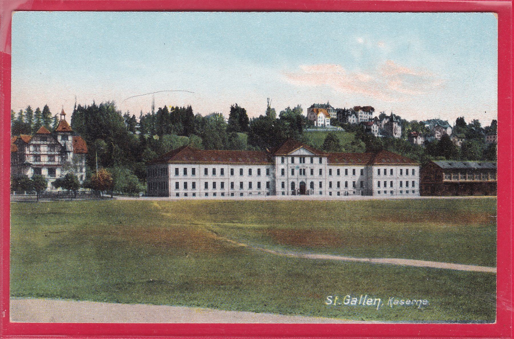 Cartoline postali: ST.GALLEN - KASERNE – Usato da Oberrieden venduto da Gebirgsstelze