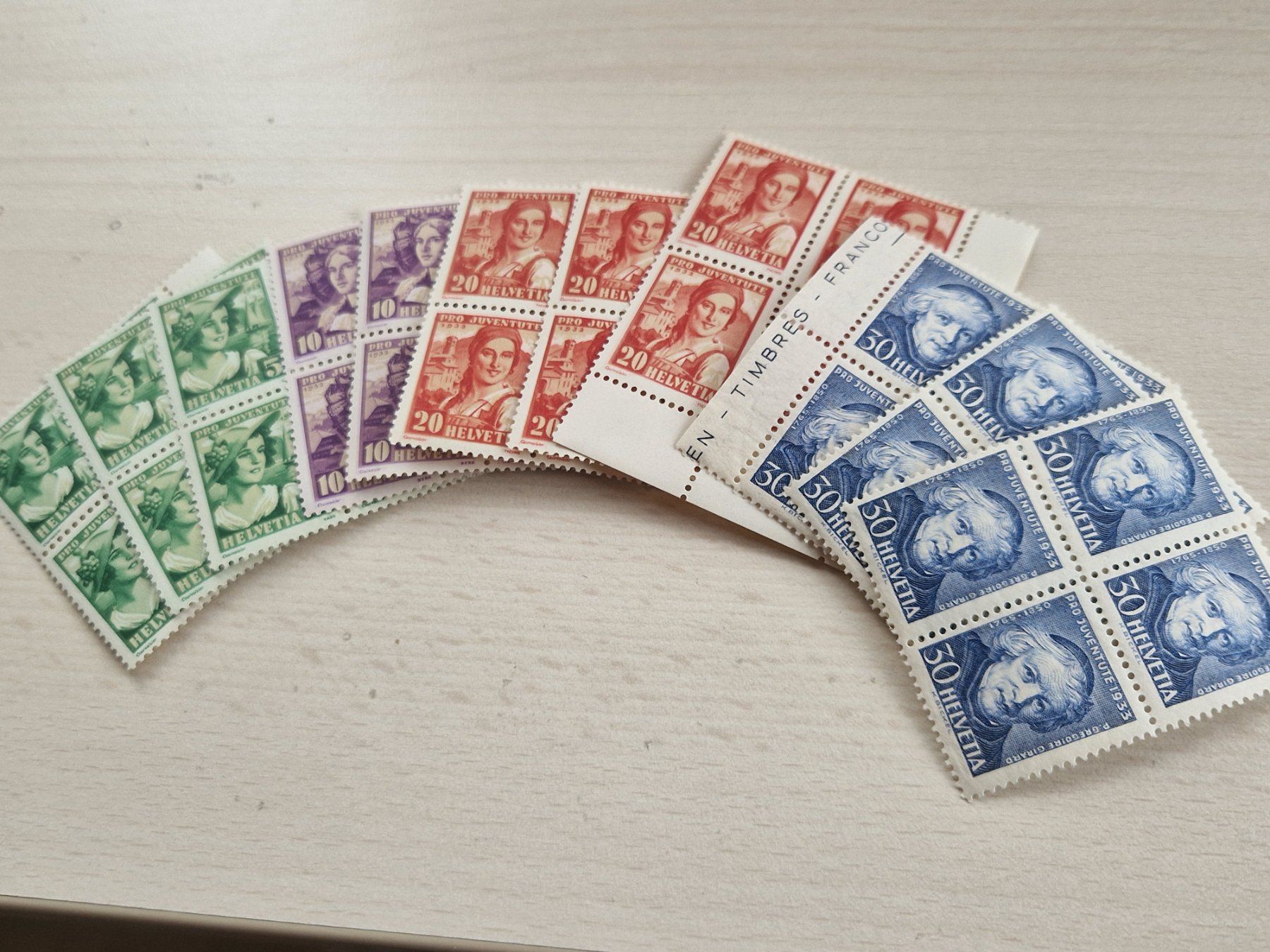 Alle Briefmarken: PJ 4er Blöcke 1933 postfrisch** – Gebraucht aus Burgdorf von Glossy01