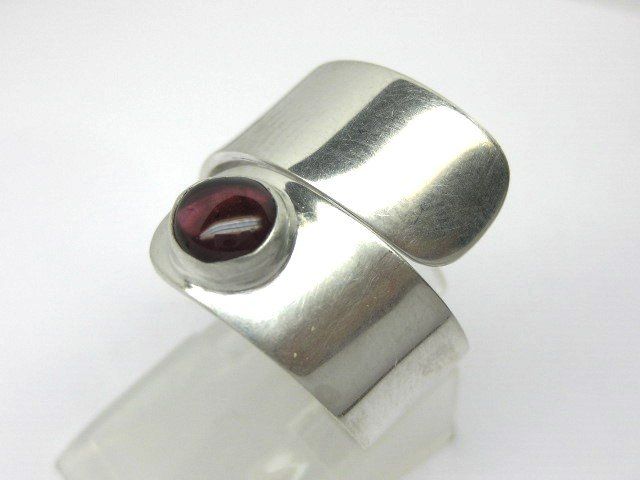 Anelli: spezieller Ring Silber 925 Granat Gr. 57 – Usato da Ermatingen venduto da Decovin 2