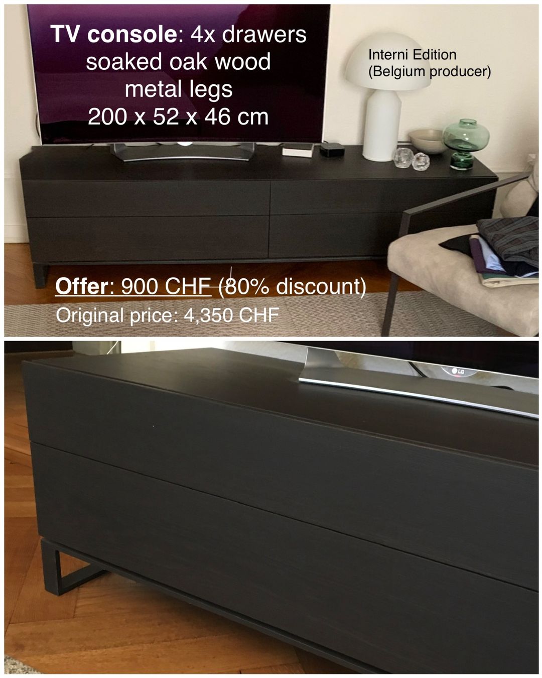 Meubles TV: Designer TV Console - for sale – D'occasion à Zug par prw_2gvr