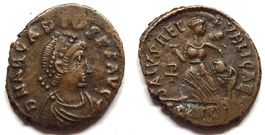 ARCADIUS bronze nummus (388-392 AD)