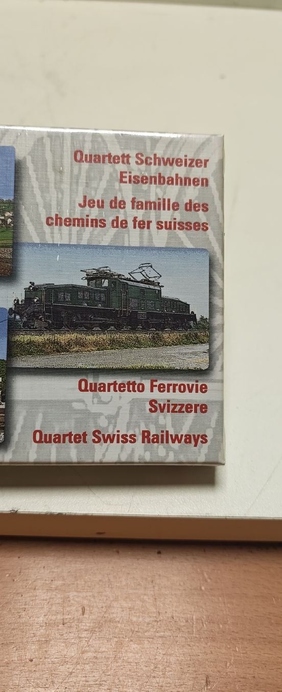 Giochi: Quartett Schweizer Eisenbahnen. Neu. (nov892) – Nuovo e nell'imballaggio originale da Künten venduto da Schnaepplihuus 8