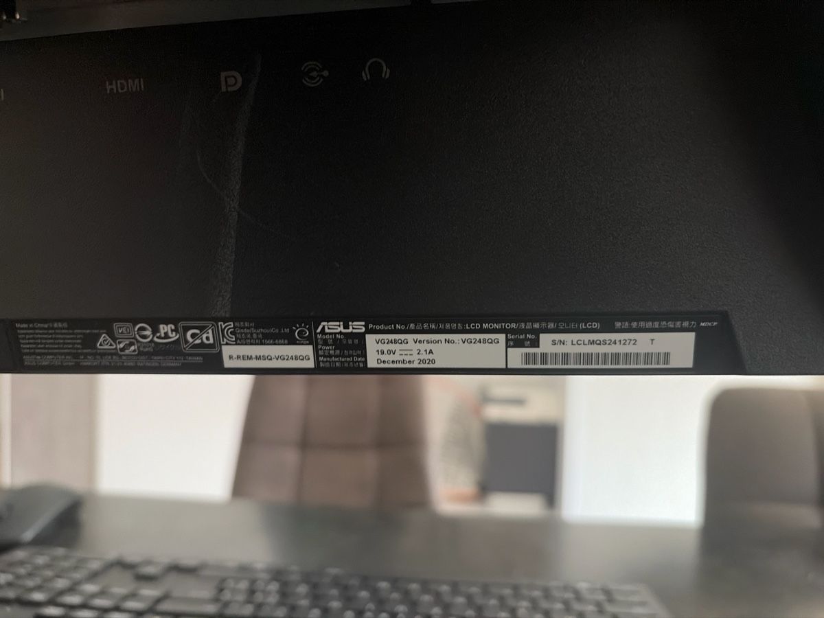 Asus Monitor: ASUS Gaming Monitor – Usato da Oeschgen venduto da san_s6f8 3