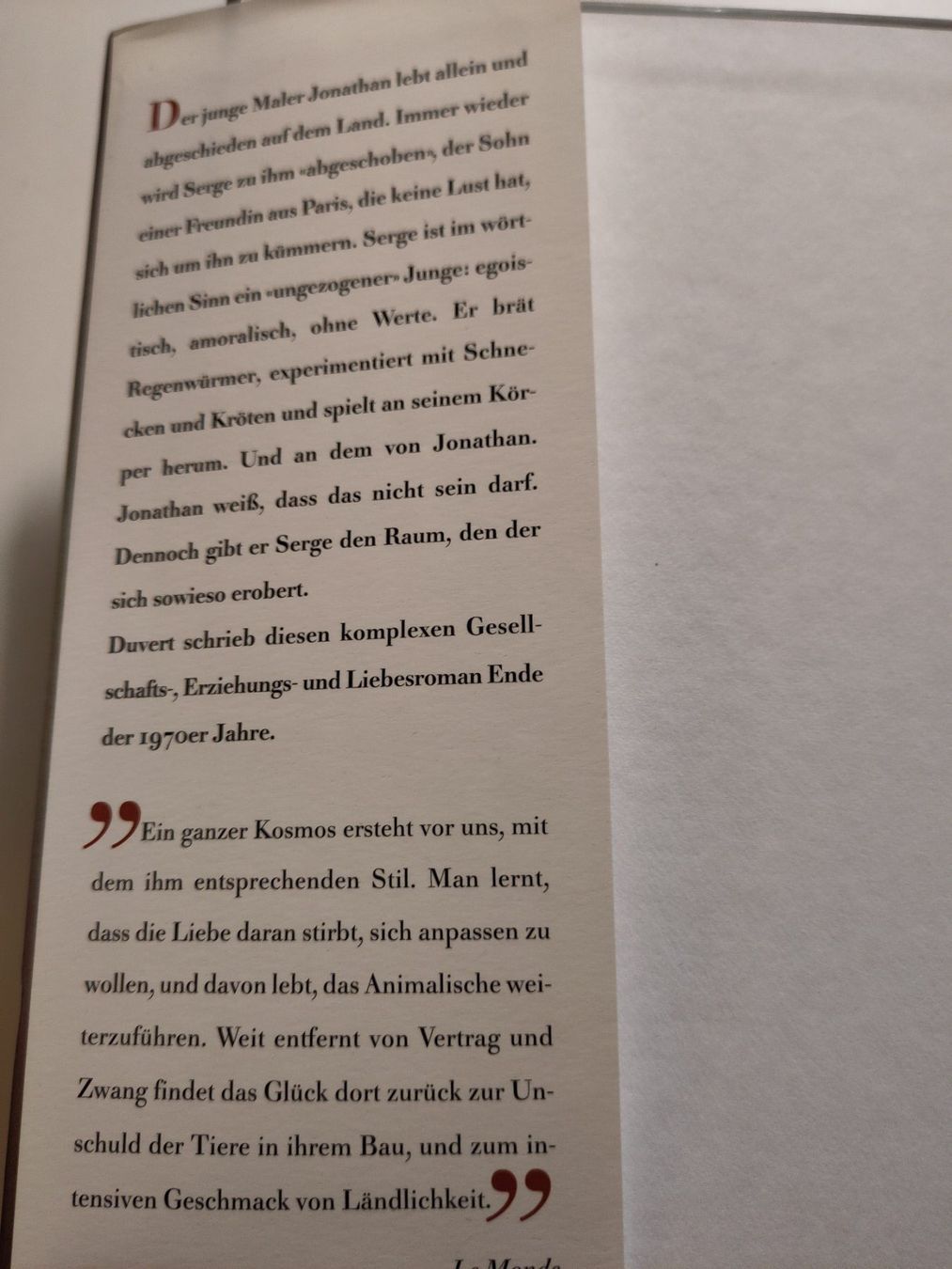 Libri: Als Jonathan starb - Tony Duvert – Usato da Bülach venduto da Tiefschlaflos 2