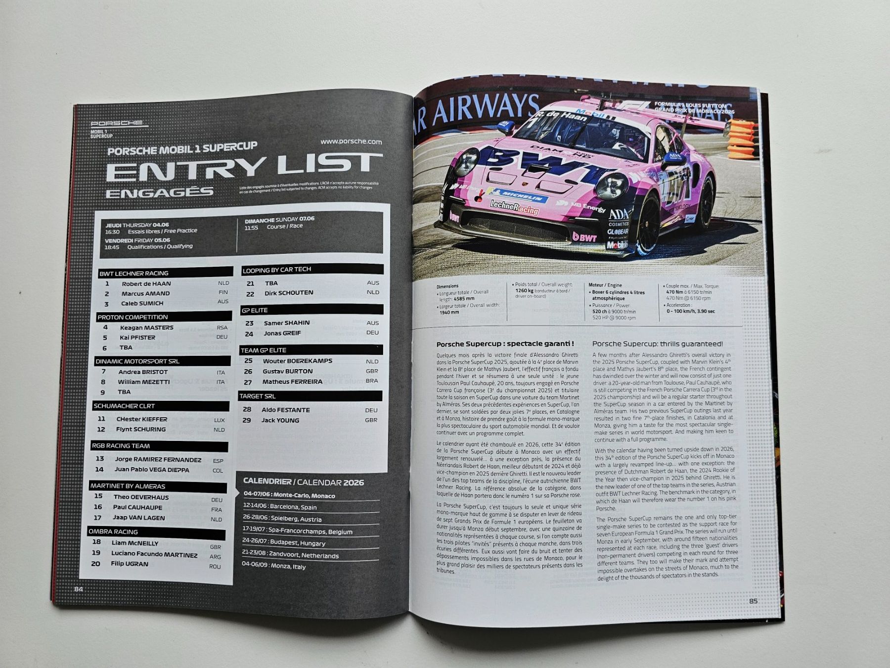Riviste & Magazine: MONACO 2026 Formel 1 Programmheft Original Glanzpapier – Nuovo (secondo la descrizione) da Ermatingen venduto da Monaco1215 7