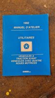 Manuel d'atelier utilitaires: Chrysler International 1992