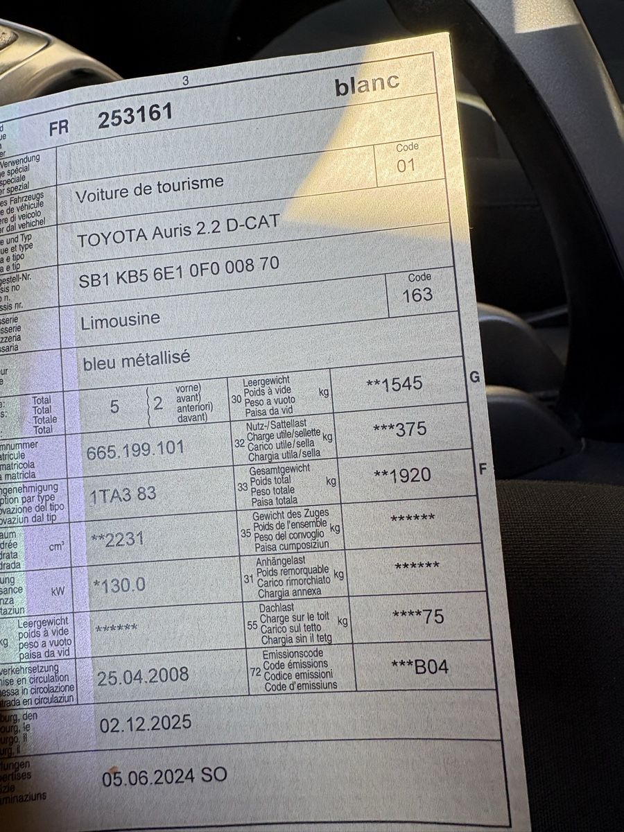 Toyota Automobili: Toyota auris – Usato da Siviriez venduto da S16_cl2000 6