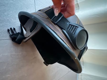 Retro Pilotenhelm mit Brille, Grösse M