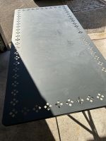 Garten Tisch Metall, grau