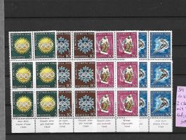 SM 1948 2x Viererbl.Serie ** mit Tab Kat: CHF 80.-