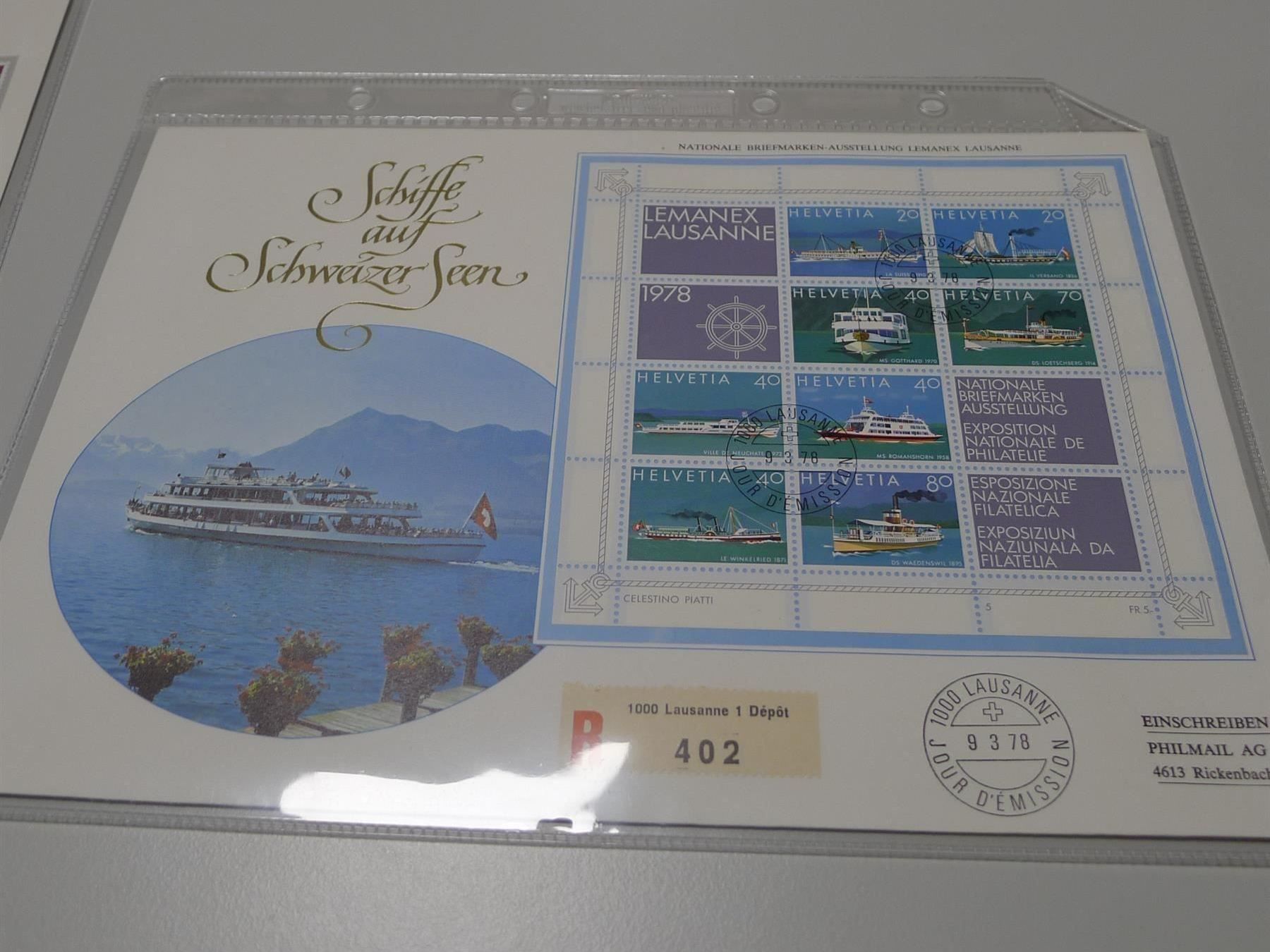 Alle Briefmarken: 1978: 4 Briefe Luxus, mit Blocks, günstig ! – Gebraucht aus Sursee von Luzernerraute 4