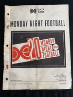 Data East Flipper Handbuch "Monday Night Football"