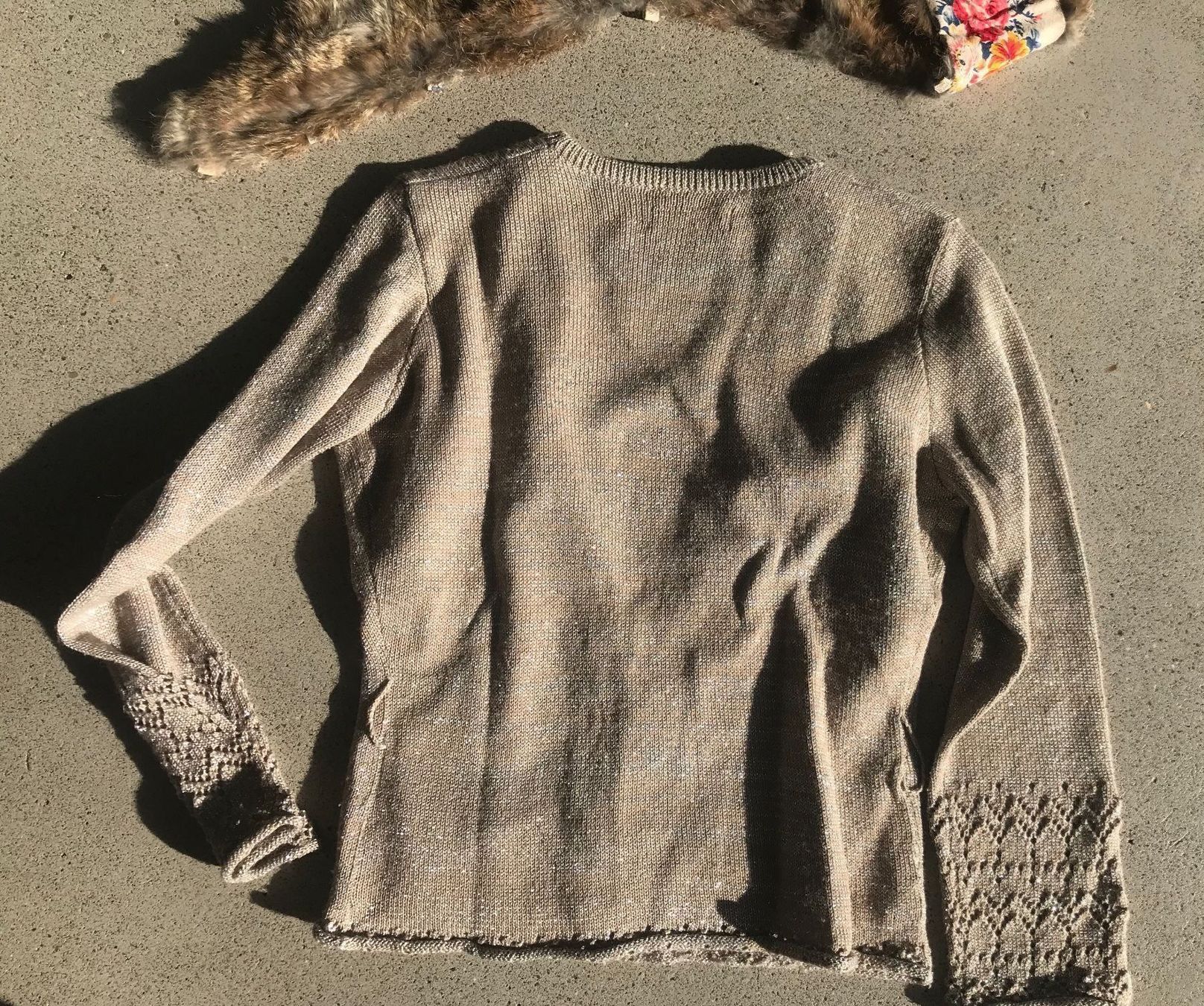 Giacche: Strickjacke design, Echtfellkragen, 38 – Usato da Richterswil venduto da Solemare47Nicole 5