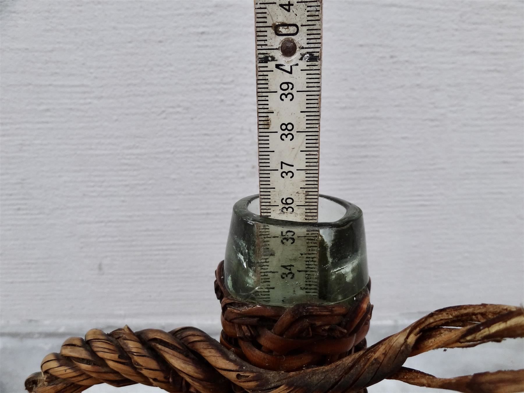 Bottiglie: alte grosse Korbflasche – Nuovo e nell'imballaggio originale da Kerzers venduto da Flaschenposten 9