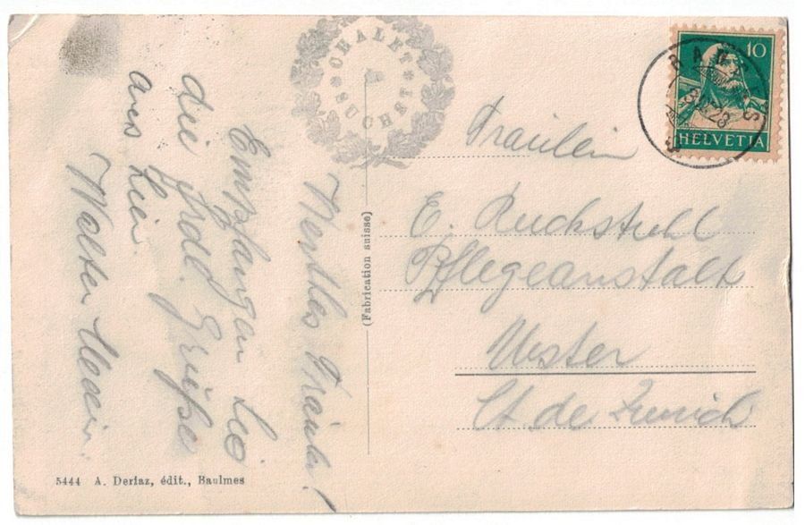 Cartoline postali: Sommet du Suchet, vaches, armailli, circulée 1928 – Usato da Frauenfeld venduto da POML 1