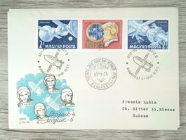 TR05 Enveloppe + Timbre Hongrie 1969